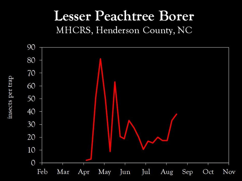 Chart showing insect population trends