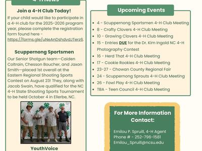 Picture of September's 4-H Newsletter