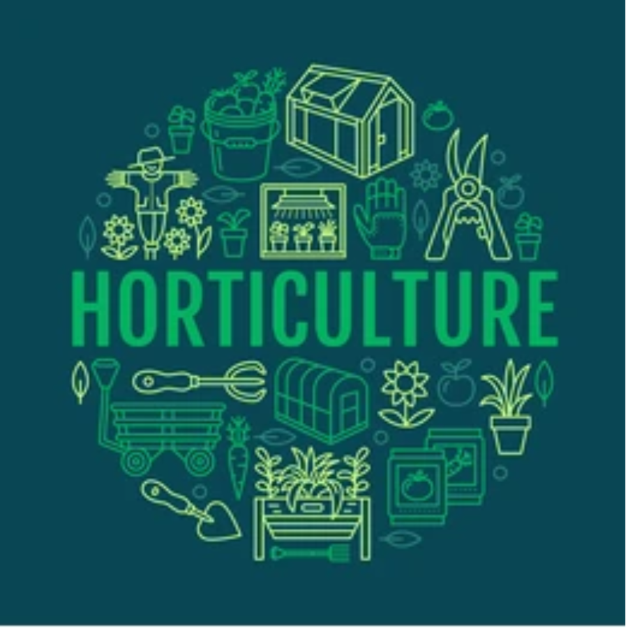 An illustration of the word horticulture.