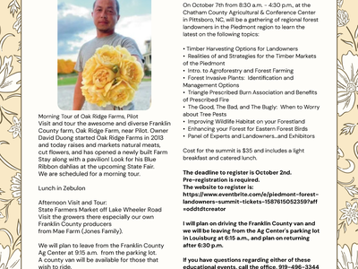 WIAg Upcoming Events 9525 & 10725, description, location registration info