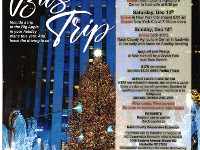 New York city Holiday Bus Trip Advertisement