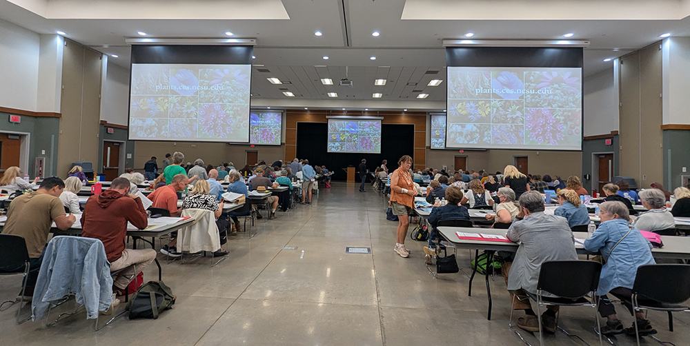 Pollinator Workshop in the Exhibit Hall of the Chatham County Agriculture & Conference Center. 