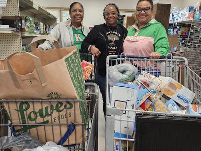 Volunteers at OCIM Food Pantry