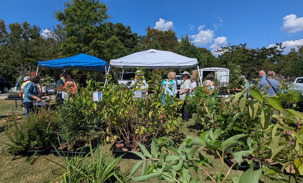 Mellow Marsh Farm booth.
