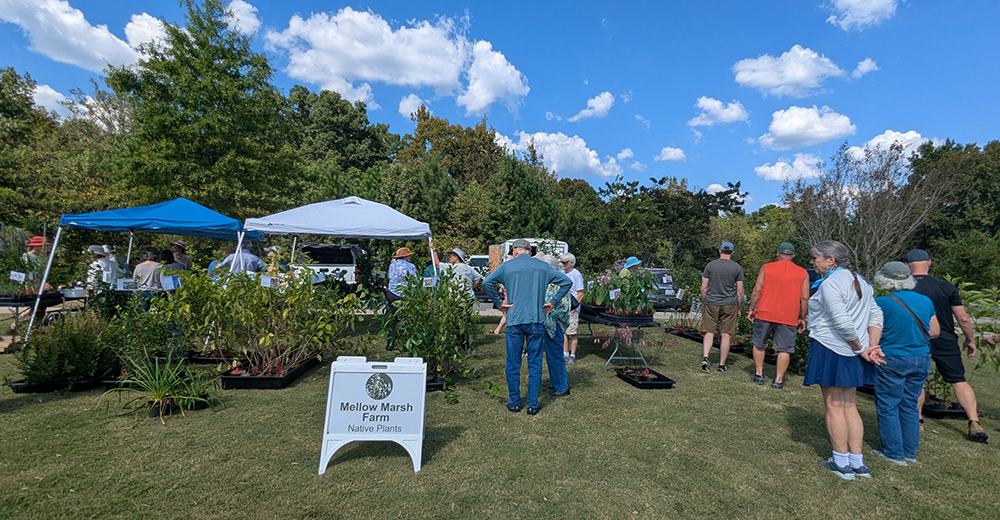 Mellow Marsh Farm booth.