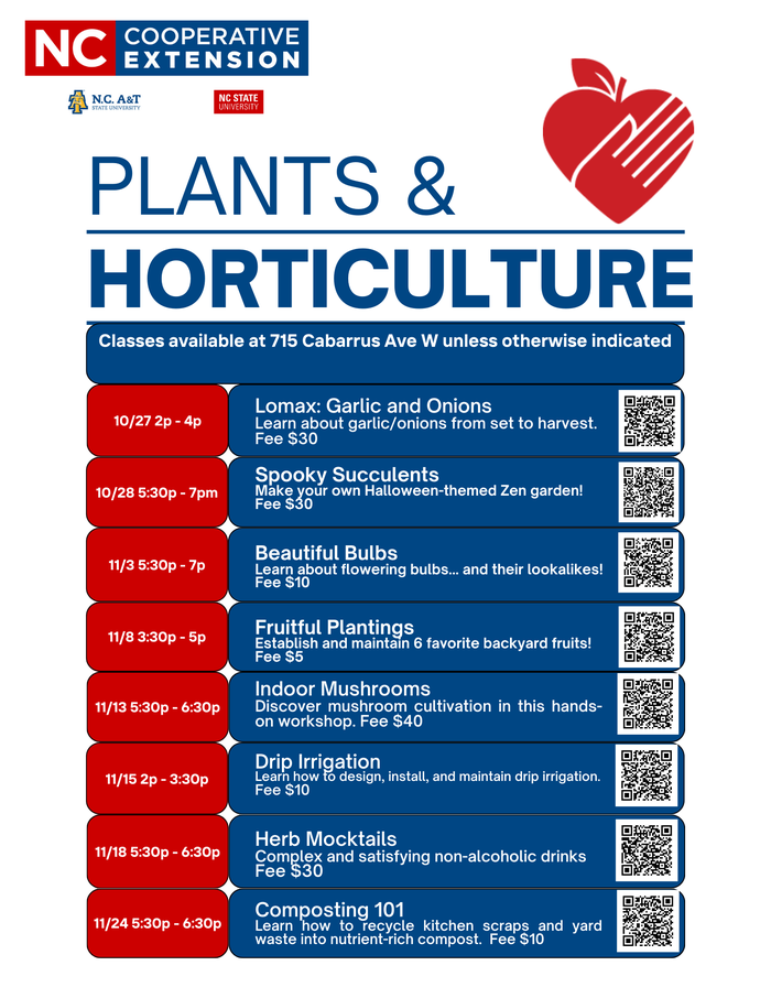 Flyer describing upcoming events listed above in article 