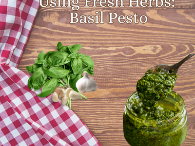 Basil, garlic, and pesto