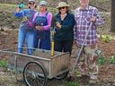 Extension Master Gardener volunteers at the Joseph McDowell Greenway