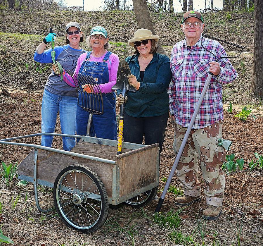 Extension Master Gardener volunteers at the Joseph McDowell Greenway