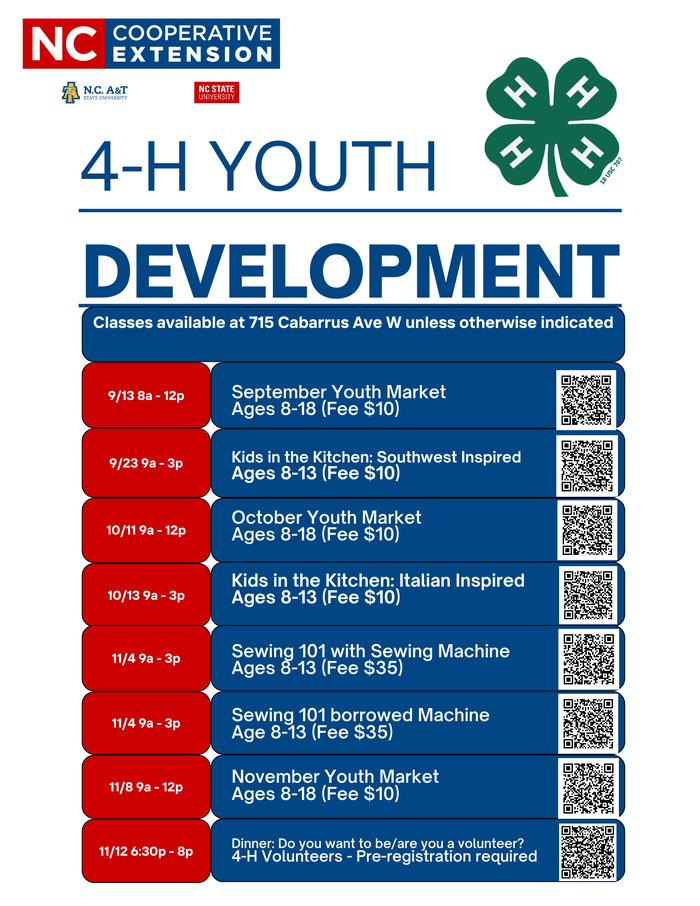 Flyer describing upcoming events listed above in article 