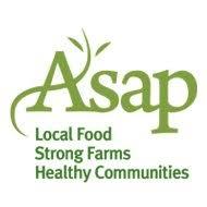 Green and White logo for ASAP non-profit organization