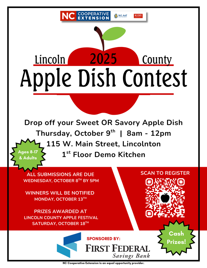 2025 Apple Dish Contest Flyer
