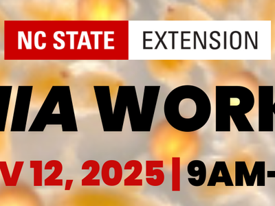 NC State Extension Artemia Workshop — Nov 12, 2025, 9AM–4PM