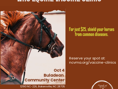 Poster for Equine Vaccination Clinic