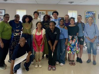 Participants at a Heavenly Groceries Cooking Day in 2024