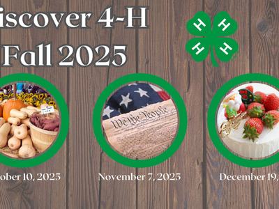 Discover 4-H Fall 2025