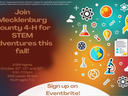 Join Mecklenburg County 4‑H for STEM Adventures this fall; STEM Nights Oct 10, 13, 30 5:30–7pm