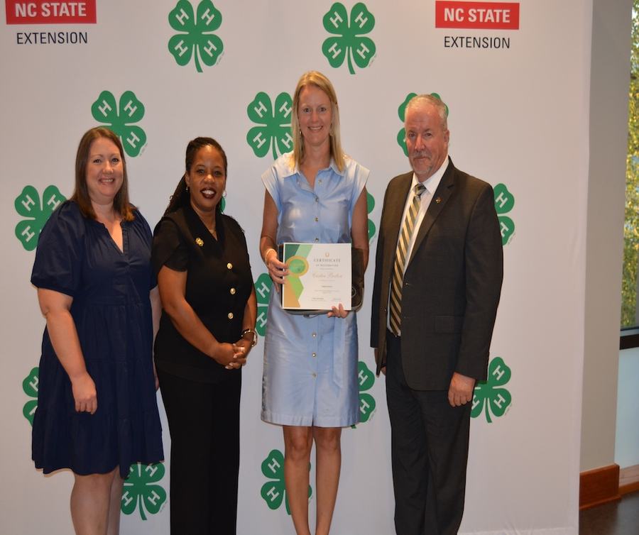Coleman Killinger, 4-H Youth Development Agent, Receiving Achievement Awards