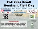 Fall 2025 Small Ruminant Field Day