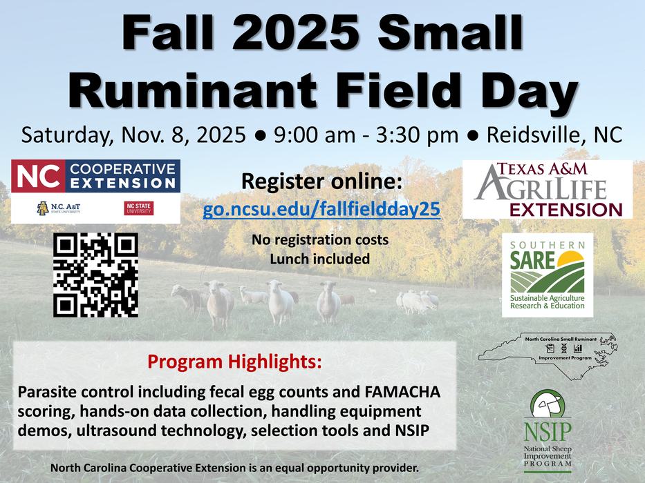 Fall 2025 Small Ruminant Field Day