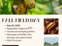 Field day September 20, 2025 at Dark Branch Pecans 279 Sarecta Rd Kenansville, NC 28349 with 1.5 hours of x credit