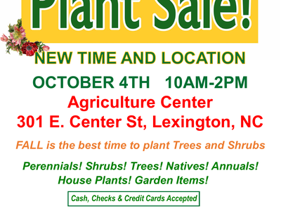 Flyer for the Master Gardener Plant Sale