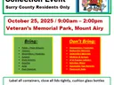 Flyer showing HHW Day information.