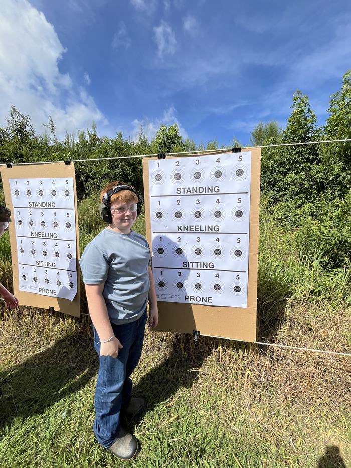 Stephen Holloway at the Eastern Regional 4-H Shooting Sports Tournament