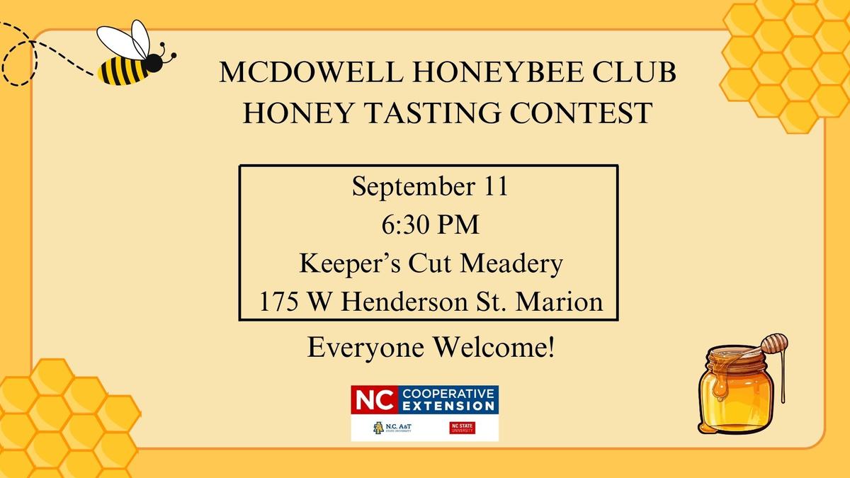 McDowell Honeybee Honey Tasting Contest