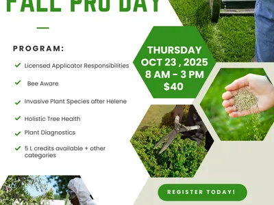 Fall Pro day flyer. Text included in the web posting