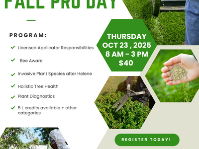 Fall Pro day flyer. Text included in the web posting