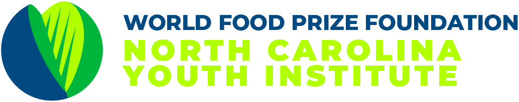 World Food Prize Foundation North Carolina Youth Institute logo with green-blue circular emblem