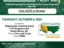 CPR AED First Aid free training Oct 9, 2025, Edgecombe Livestock Arena, Rocky Mount, NC