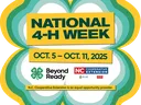 National 4-H Week: Oct. 5–Oct. 11, 2025