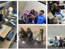 A COLLAGE OF TEENS PARTICIPATING IN DIFFERENT CLASSES.