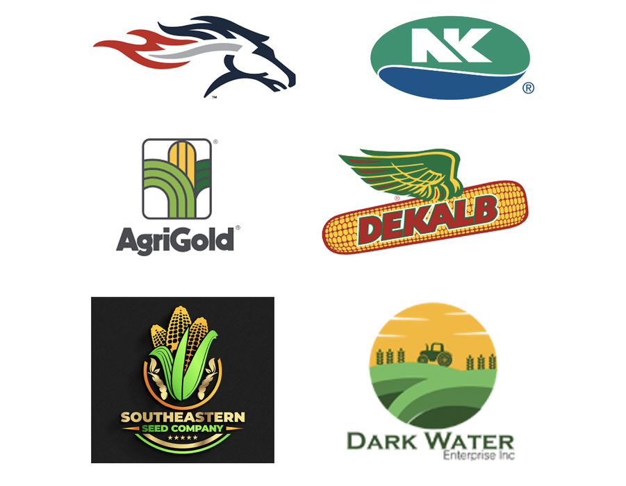 Logos for seed producers.