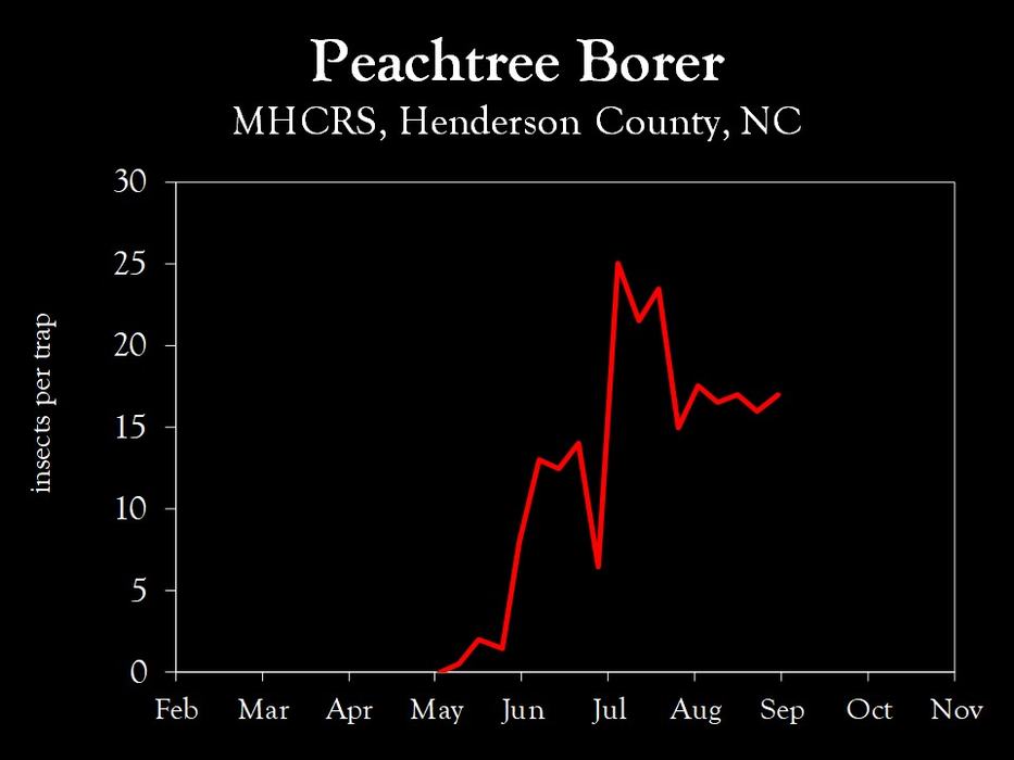 Chart showing insect population trends