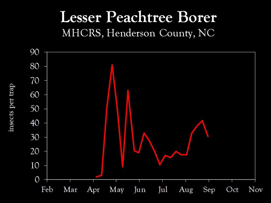 Chart showing insect population trends