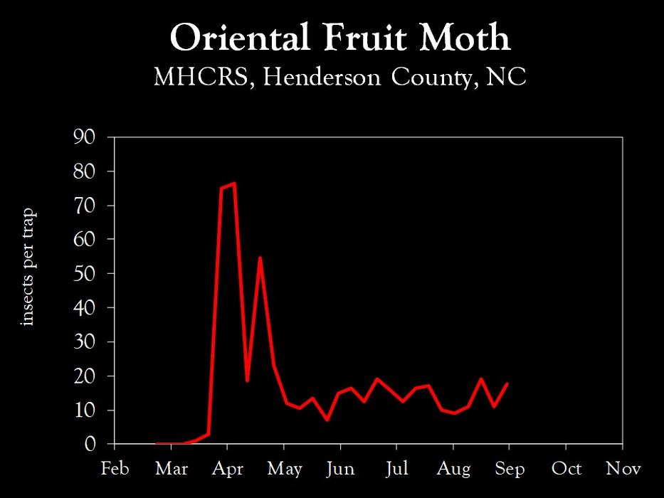 Chart showing insect population trends