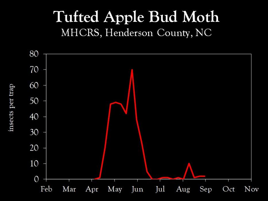 Chart showing insect population trends