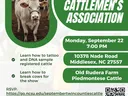 Flyer with meeting details