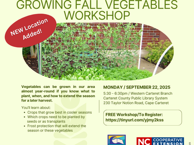 Growing Fall Vegetables Workshop Info