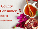 Yadkin County Family & Consumer Sciences — September Newsletter; honey dipper, apples, pomegranate