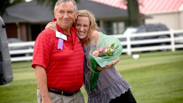 Photo of Dr. Art Bruneau and his daughter