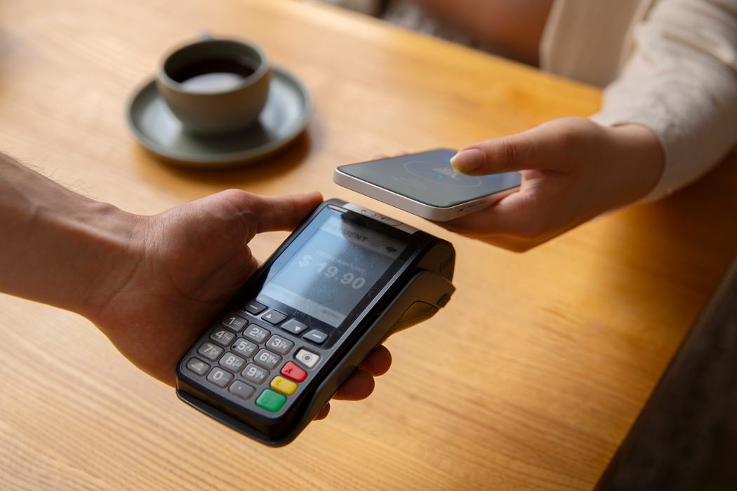 digital wallet in use for paying