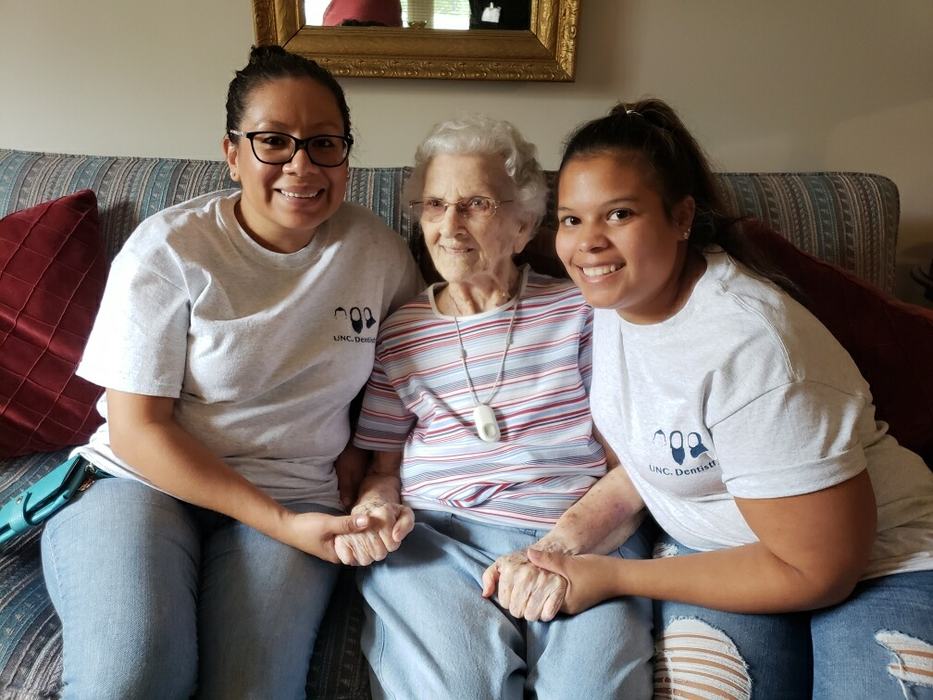 Volunteers Visiting Meals on Wheels Recipient