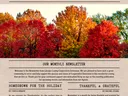 Newsletter cover: Lincoln County Cooperative Extension headline with colorful autumn trees