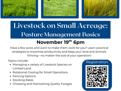 Flyer for Class Livestock in Small Acreage Class