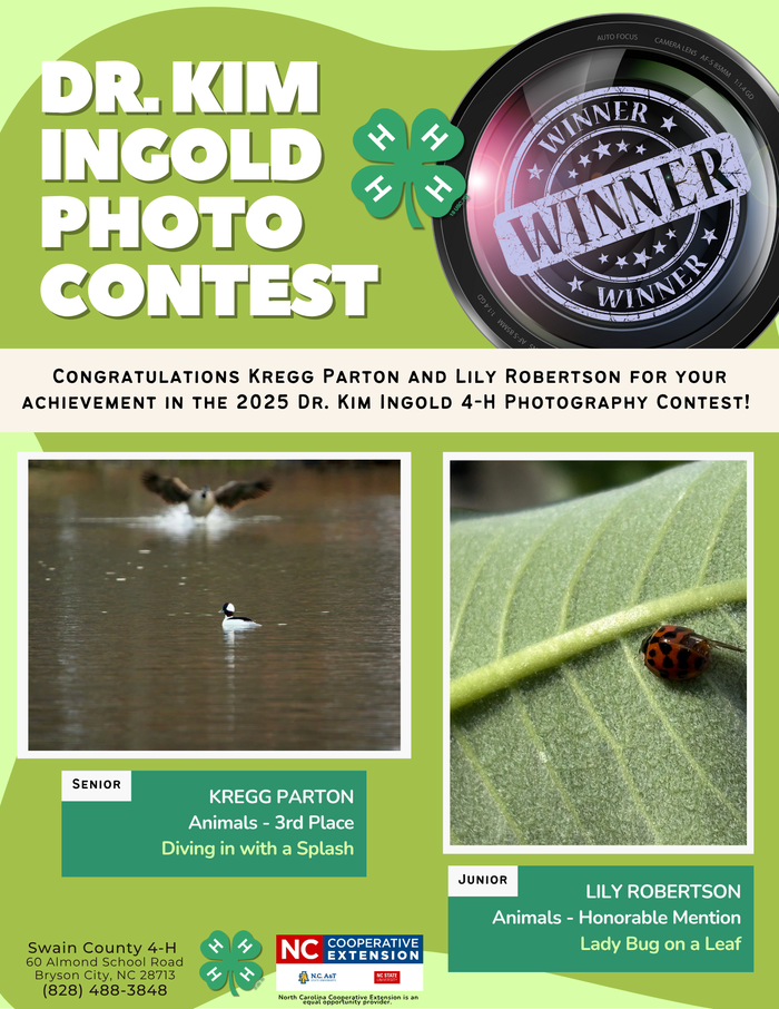 2025 4-H Photography Contest Winners