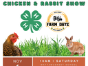 4-H Cover, Farm Days Logo, Chicken, Rabbit, Grass